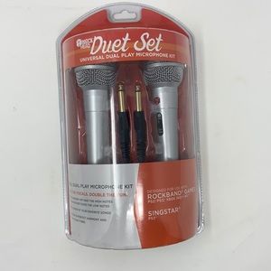 NEW Never Opened Block Head Duet Set Universal Dual Play Microphone Kit